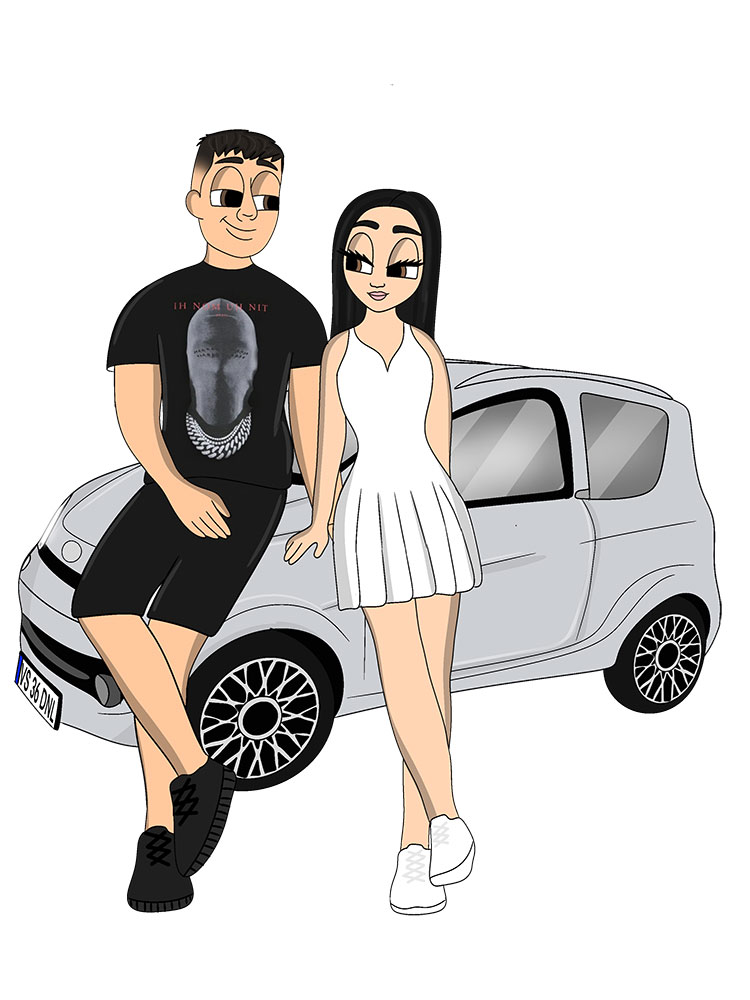 CutePairArt - Tablouri personalizate Giftoon CutePairArt