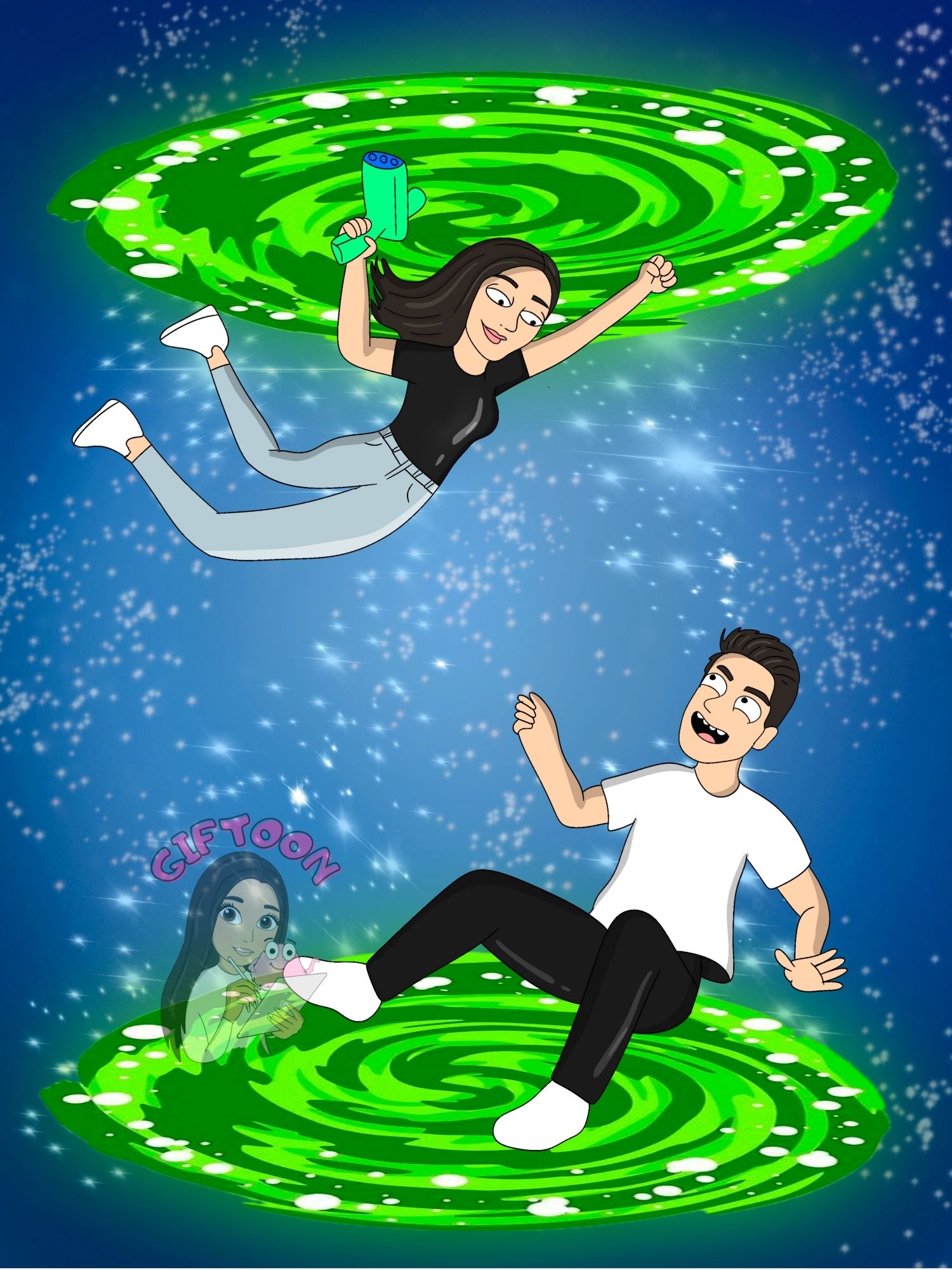 CosmicDuo - Tablouri personalizate Giftoon CosmicDuo