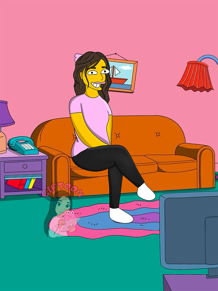 CouchGirl - Tablouri personalizate Giftoon CouchGirl