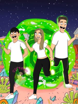 Rick&Morty 3Persoane