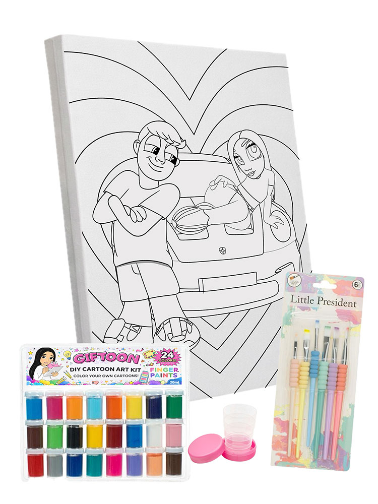 Kit CoupleVibe - Tablouri personalizate Giftoon Kit CoupleVibe