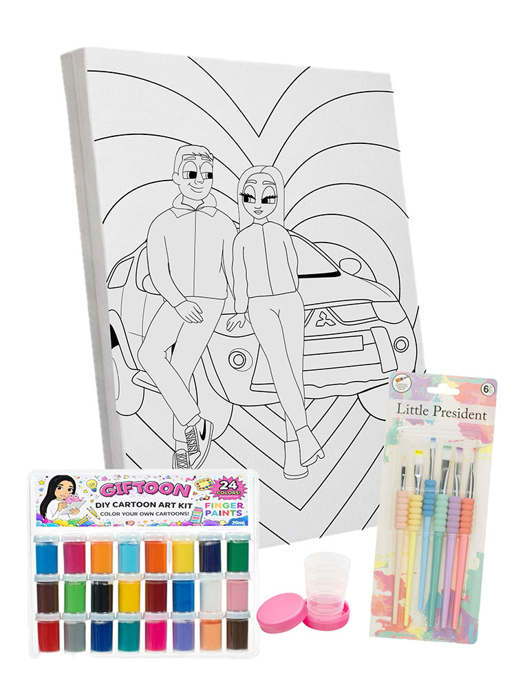 Kit CutePairArt - Tablouri personalizate Giftoon Kit CutePairArt