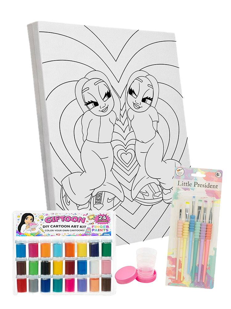 Kit Besties4Live - Tablouri personalizate Giftoon Kit Besties4Live