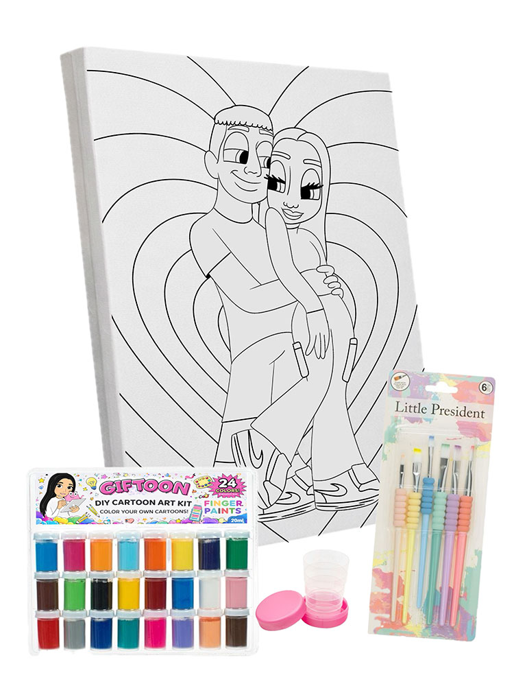 Kit ToonTwosome - Tablouri personalizate Giftoon Kit ToonTwosome