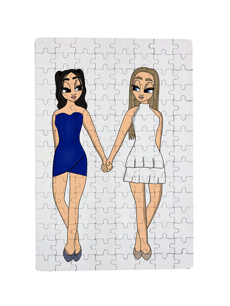 Puzzle BestiesFriendArt - Tablouri personalizate Giftoon Puzzle BestiesFriendArt
