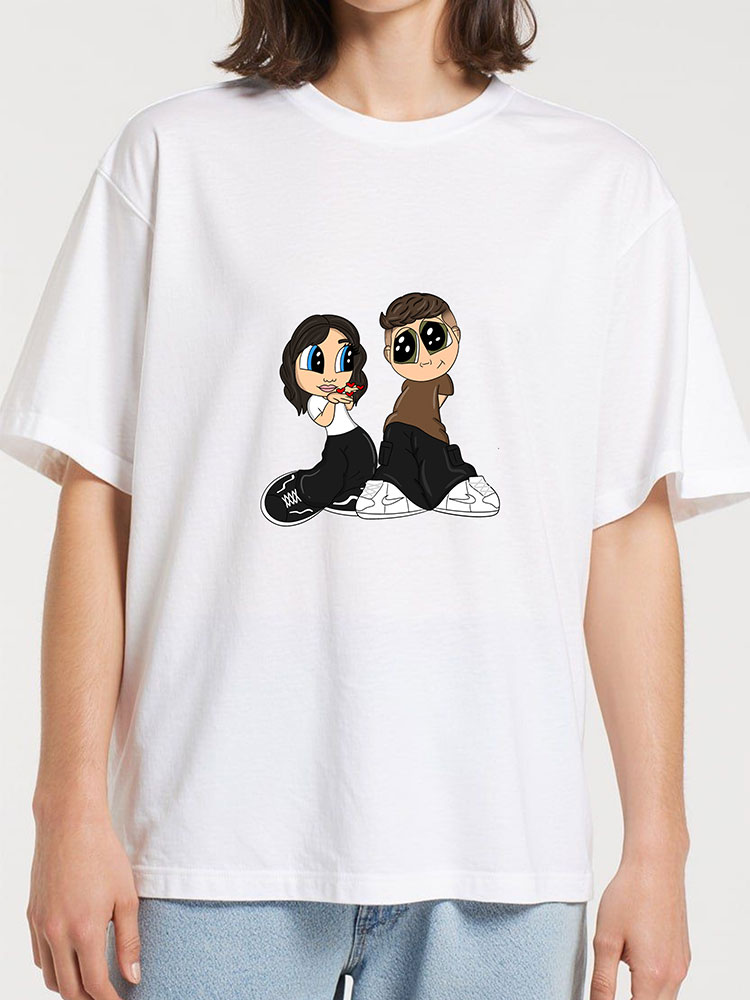 Tricou CartoonClasicKiss - Tablouri personalizate Giftoon Tricou CartoonClasicKiss