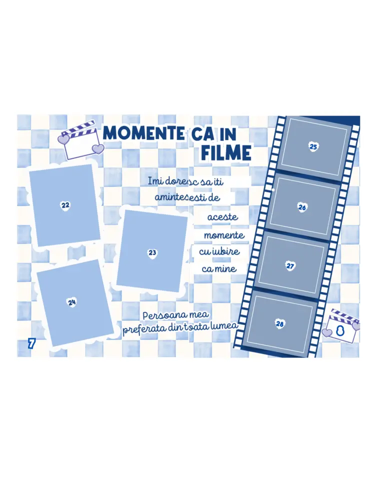 Carte cu stickere albastra-Iubirea Noastră - Tablouri personalizate Giftoon Carte cu stickere albastra-Iubirea Noastră - imagine 5