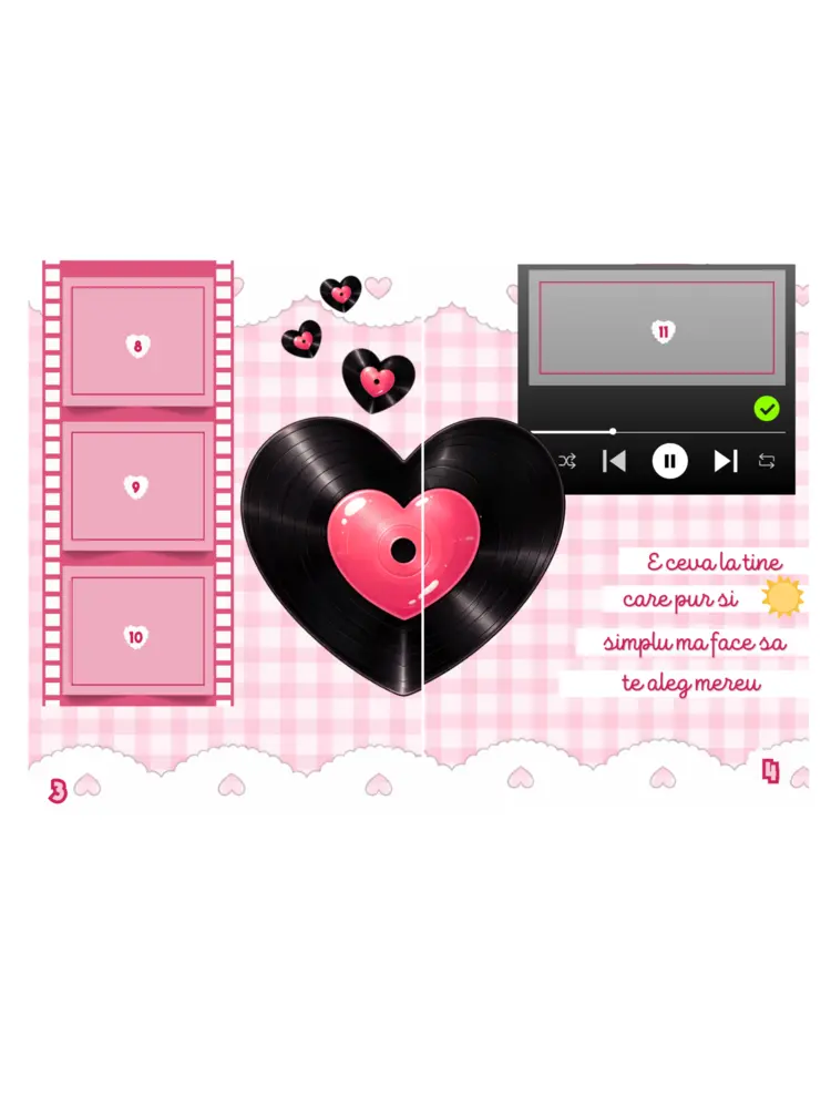 Carte cu stickere roz deschis-Iubirea Noastră - Tablouri personalizate Giftoon Carte cu stickere roz deschis-Iubirea Noastră - imagine 4