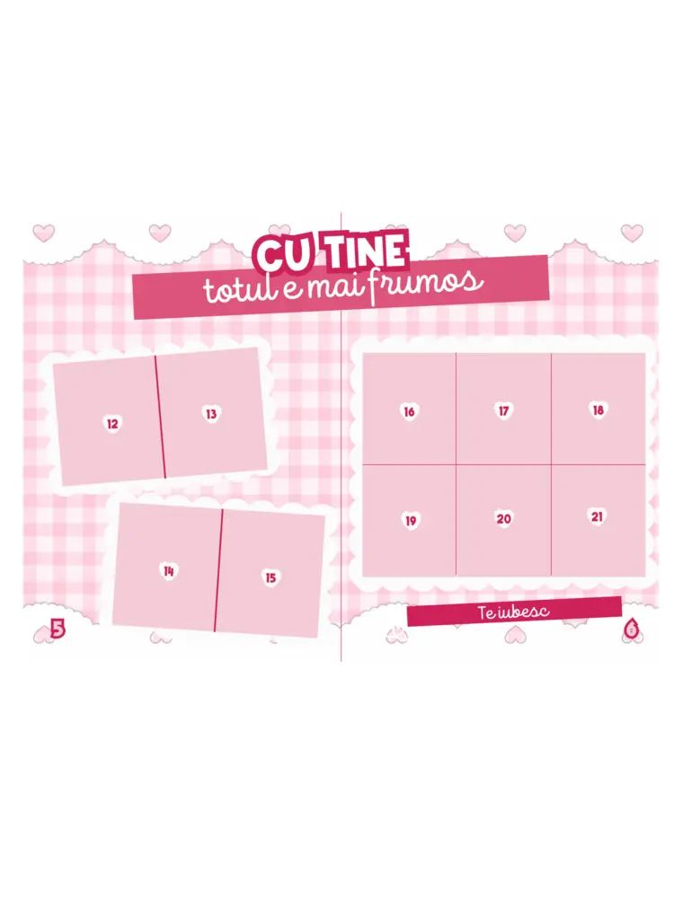 Carte cu stickere roz deschis-Iubirea Noastră - Tablouri personalizate Giftoon Carte cu stickere roz deschis-Iubirea Noastră - imagine 5