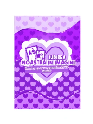 Carte cu stickere mov-Iubirea Noastră