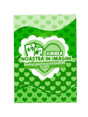 Carte cu stickere verde-Iubirea Noastră
