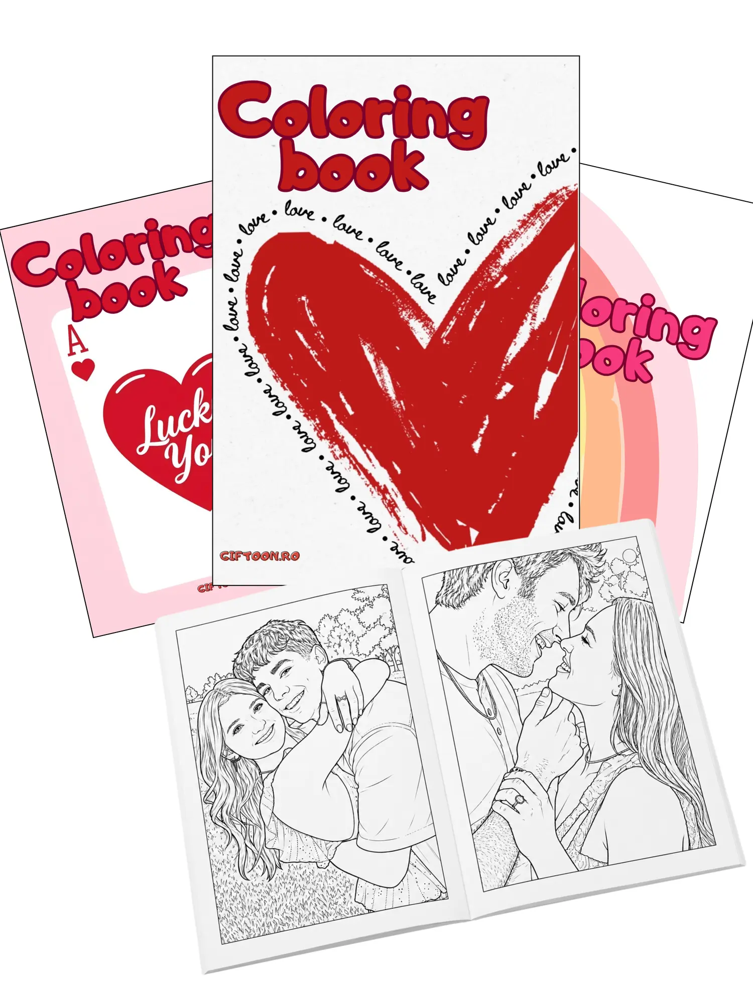 Carte De Colorat- Cuplu - Tablouri personalizate Giftoon Carte De Colorat- Cuplu