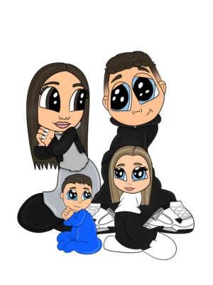 CartoonClasicFamilly 2 copii