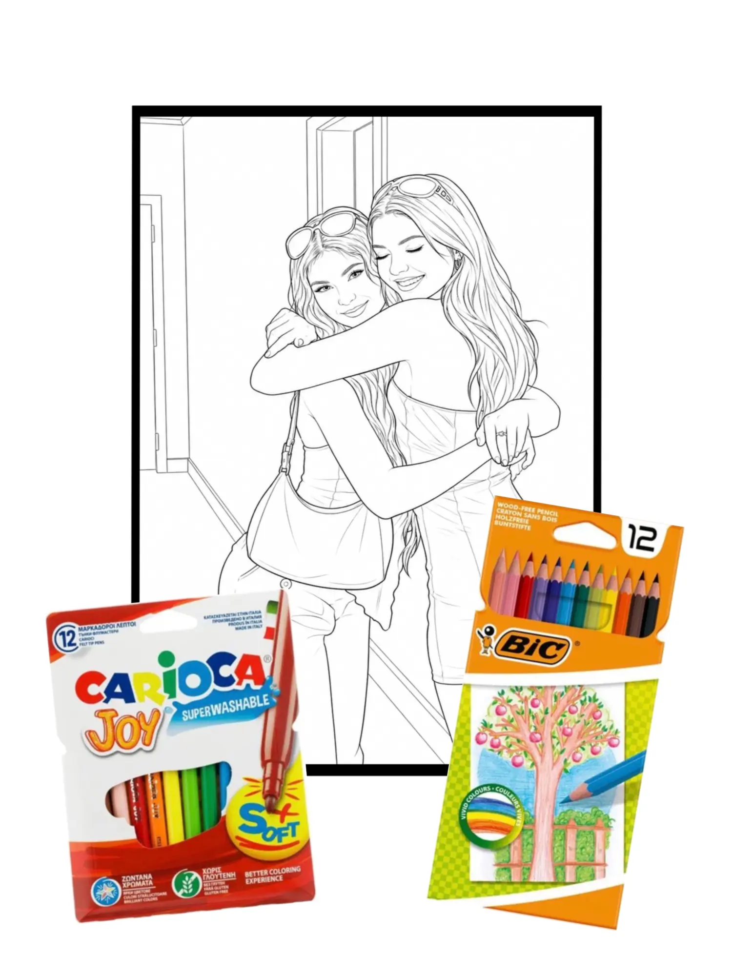 Kit Foto Prietene - Tablouri personalizate Giftoon Kit Foto Prietene